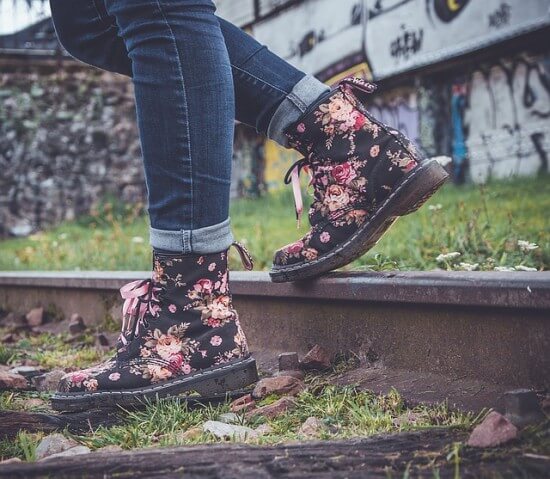 buty w kwiaty